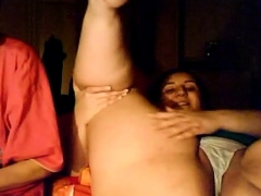BBW girl and her granny on webcam