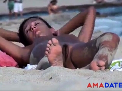 Nude Beach – Hard Nipple Mature